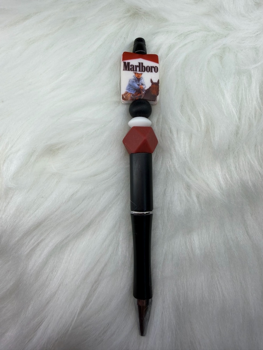 Marlboro Red, Black & White Beaded Men’s Accessory